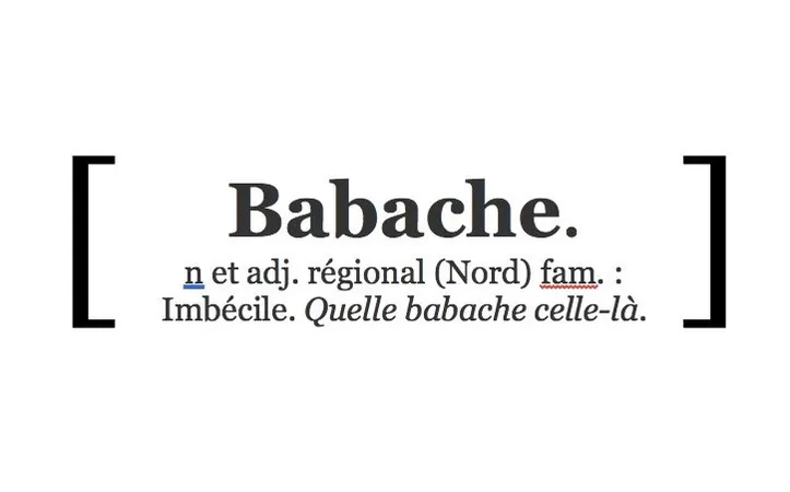 "Babache" entre officiellement dans le dictionnaire