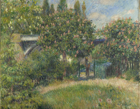 Auguste Renoir, "Pont du chemin de fer à Chatou"