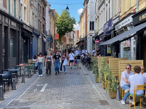 La rue de Gand est (à nouveau) piétonne jusqu'au 30 septembre