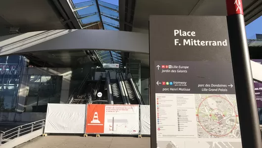 [Travaux] Attention, on ne passe plus par la place Mitterrand pour aller à Lille-Europe