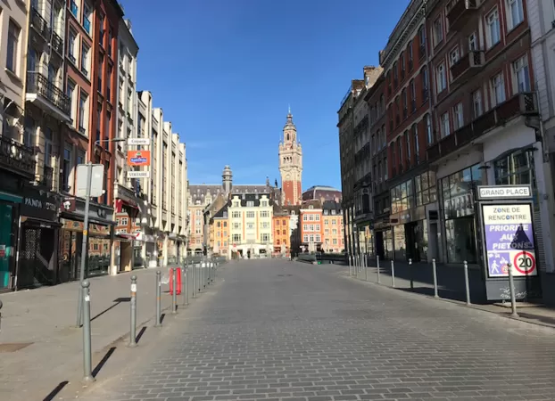 Les rues de Lille se sont vidées de leurs habitants