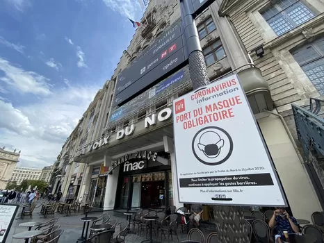 Jusqu'à jeudi, le port du masque redevient obligatoire dans la rue dans le Nord