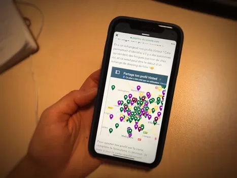 Pépites du placard, la carte qui redonne de la géolocalisation aux comptes Vinted