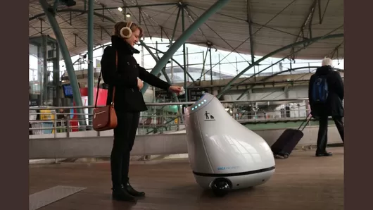 Vous avez croisé B.A.R.Y.L. le robot poubelle dans les gares de Lille, ce lundi ?