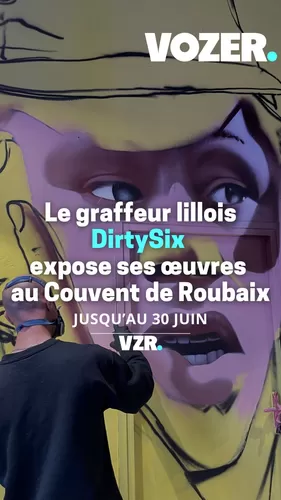 Le graffeur lillois Dirty Six expose ses œuvres au Couvent de Roubaix jusqu'au 30 juin