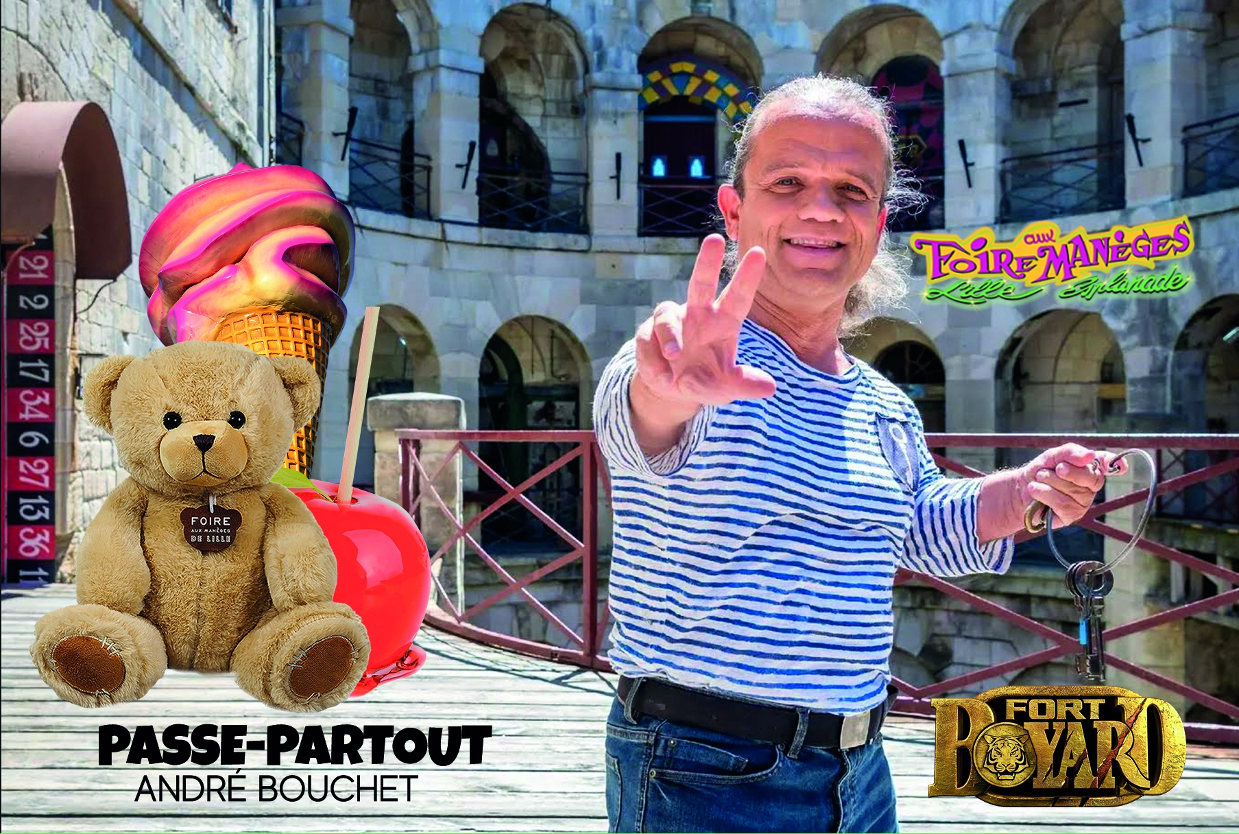 Passe-Partout himself sera présent le 31 août pour vous rencontrer, faire des photos et signer des dédicaces.